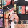 Freeote Hanging Gift Wrap Storage Organizer, 40x16 Inch Wrapping Paper Storage Hanging Gift Bag Organizer Station with Multiple Pockets, Black