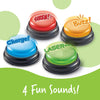 Learning Resources Lights and Sounds Buzzers,Set of 4, Ages 3+, Game Show and Classroom Buzzers, Family Game Night, Game Show Buzzers, Classroom Accessories