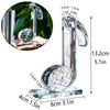 QFkris 5'' Height Crystal Eighth Note Figurines Collectibles Glass Musical Sculpture Statue for Home Piano Guitar Gifts Souvenirs