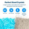 PetSafe ScoopFree Premium Blue Crystal Litter, 2-Pack - Includes 2 Bags - Absorbs Odors 5x Faster than Clay Clumping - Low Tracking for Less Mess - Lasts up to a Month - Lightly Scented