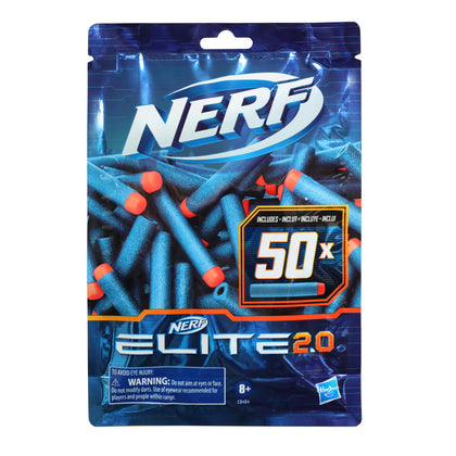 NERF Elite 2.0 50-Dart Refill Pack, 50 Foam Darts Compatible With All Official Nerf Blasters That Use Elite Darts, Easter Basket Fillers for Kids