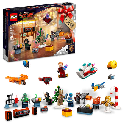 LEGO Marvel Studios Guardians of The Galaxy 2022 Advent Calendar 76231 Building Toy Set and Minifigures for Kids, Boys and Girls, Ages 6+ (268 Pieces)