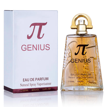 Genius for Men Eau De Parfum - High-End Fragrance with a Combination of Mandarin, Rosemary, Galbanum & Pine Needle - Fragrance That Will Get You Noticed - 100ml Bottle with 100% recycled box