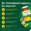 MegaFood Men's 55+ Advanced Multivitamin for Men - Doctor-Formulated -Choline, Vitamin D, Vitamin B12 - Plus Real Food - Brain Health Supplement for Adults & Immune Support - 120 Tabs (60 Servings)