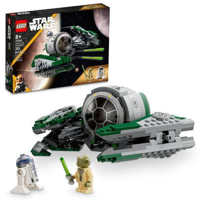 LEGO Star Wars: The Clone Wars Yodas Jedi Starfighter 75360 Star Wars Collectible for Kids Featuring Master Yoda Figure with Lightsaber Toy, Birthday Gift for 8 Year Olds or any Fan of The Clone Wars