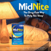 MidNite Back To Sleep Low Dose, 1.5 mg Melatonin Sleep Aid, Non-habit Forming, Herbal Dietary Supplement For Adults, Drug-free, Gluten-free, Lactose-free, Vegetarian, Vegan, 30 Quick Melt Tablets