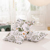 ECOCOTT 100% Cotton Pillowcases Standard Size, Floral Print Pattern Pillow Cover 2 Pack, Super Soft Envelope Closure Standard Pillow Case Set (Standard, 20