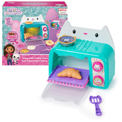 Gabbys Dollhouse, Bakey with Cakey Oven, Kitchen Toy with Lights and Sounds, Toy Kitchen Accessories and Play Food, Kids Toys for Ages 3 and up