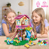 HOGOKIDS Tree House Building Set with LED Light - 622pcs Treehouse Building Blocks Toys, Friendship Forest House Building Kit With Animals, Xmas Birthday Gift for Kids Girls Boys Age 6 7 8 9 10 11 12+