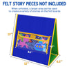 AKAYOK Foldable Felt Board for Toddlers Flannel Board Stories for Preschool Early Learning Interactive Storytelling Double Sided Felt Story Board Reusable Wall Hanging Gift for Kid (12 * 13)