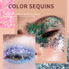 KYDA 9 Color Glitter Eyeshadow Palette, Sparkle Shimmer Eye Sequin Make-Up Palettes, Highly Pigmented Holographic Chunky Glitter Makeup Eye Shadow Sequin for Stage Festival Party-01