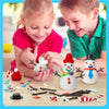 Snowman Making Kit for Kids - Build a Snow Man Craft Kits for Girls, Boys, Toddlers Ages 3+ Kid Winter Christmas Crafts Activities Stocking Stuffers Fun Toys Ideas for 3, 4, 5, 6, 7, 8 Year Old