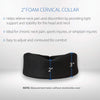 Core Products Soft Foam Cervical Collar Neck Support Brace, Helps Stabilize Vertebrae & Relieve Spinal Pressure for Men & Women - Black, Small Fits (1.8-2.2 inch) Height