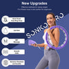 Smart Weighted Hula Ring Hoops for Adults Weight Loss, Quiet Infinity Hoop with Ball, Fitness Hoop Plus Size 128CM, Silent Hoola Hoop with 18 Adjustable Links