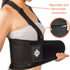 Lower Back Brace with Suspenders | Back Support Belt for Men & Women | Adjustable Work Back Brace for Moving Construction Warehouse Heavy Lifting & other Industrial Activities Safety & Protection XL