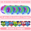 JOYIN 28 Packs Valentine's Day Gift Cards with Flashing LED Bracelets for Valentine Light Up Party Favor Toy, Valentine's Classroom Gift Exchange, Kids and Adults, Glow Accessories