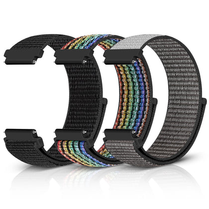 Relting Sport Loop 16mm 18mm 20mm 22mm Watch Band Quick Release Adjustable Replacement Wristband,Adjustable Nylon Watch Strap Sport Loop for Men Women