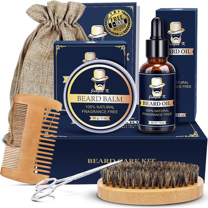 Christmas Gifts for Men - Beard kit for Men's Gift, Top Gifts Ideas for Him, Anniversary & Birthday Gifts for Men Husband, Boyfriend, Grandpa, Brother, Dad, Male Friend - Stocking Stuffers for Men
