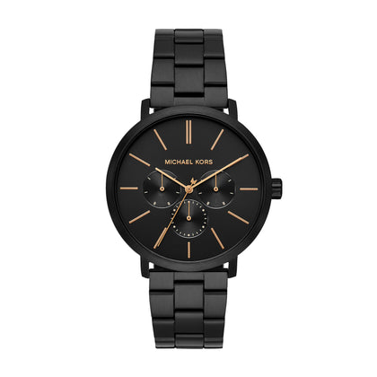 Michael Kors Men's Blake Quartz Watch with Stainless Steel Strap, Black, 20 (Model: MK8703)