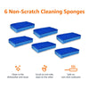 Amazon Basics Non-Scratch Sponges, 6-Pack, Blue
