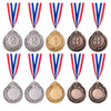 Favide 24 Pieces Gold Silver Bronze Award Medals-Winner Medals Gold Silver Bronze Prizes for Competitions, Party,Olympic Style, 2 Inches