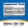 Nutricost CDP Choline (Citicoline) 300mg, 120 Vegetarian Capsules - Non-GMO, Vegetarian Friendly, Gluten Free