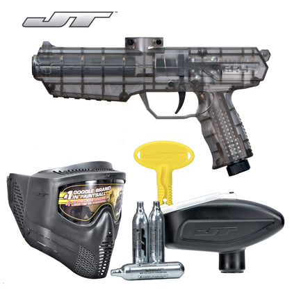 JT ER4 RTP .68Cal Paintball Marker Kit Includes Goggle, 15g CO2 Jetts, Small Loader, Smoke