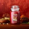 Yankee Candle Sparkling Cinnamon Scented, Classic 22oz Large Jar Single Wick Candle, Over 110 Hours of Burn Time, Christmas | Holiday Candle
