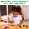 Skillmatics Step by Step Puzzle - 40 Piece Farm Animal Jigsaw & Toddler Puzzles for Stage-Based Learning, Educational Montessori Toy Boy & Girl, Gifts for Kids Ages 3 and Up