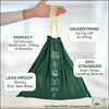 HOLY SCRAP! 100% Compostable Trash Bags 3.2 Gallon - 120 Pack - Small Drawstring Compost Bags, Eco Friendly Food Scraps Recycling Bag for Kitchen Waste Bin - BPI Certified, OK Compost Home