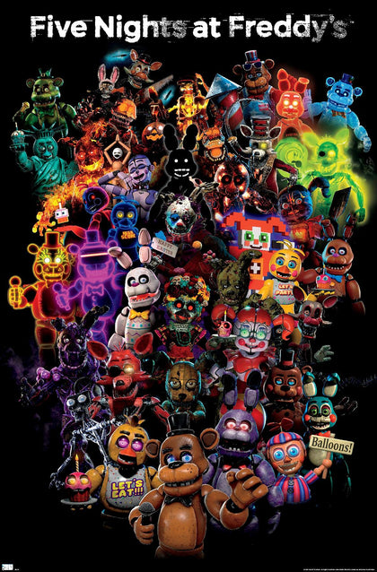 Trends International Five Nights at Freddy's: Special Delivery-Collage Wall Poster, 22.375