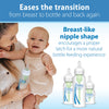 Dr. Browns Natural Flow Level 2 Narrow Baby Bottle Silicone Nipple, Medium Flow, 3m+, 100% Silicone Bottle Nipple, 6 Count