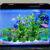 PietyPet Fish Tank Accessories Green Plants, 10pcs Green Fish Tank Decorations, Aquarium Decor Plastic Plants
