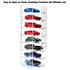 KISLANE 24 Toy Cars Display Case Compatible with Hot Wheels, Transparent Acrylic Display Case Matchbox Cars