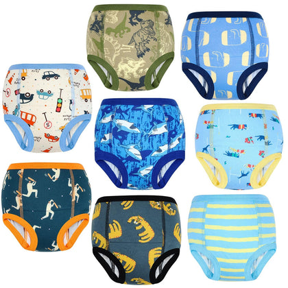 MooMoo Baby Training Underwear for Boys and Girls 8 Packs Absorbent Toddler Training Pants for Boys 4T
