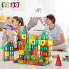 FNJO Magnetic Tiles, 110PCS Magnet Building Set, Magnetic Building Blocks,Construction STEM Toys for Kids, Gift for Boys Girls