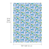 WRAPAHOLIC 1st Birthday Wrapping Paper Sheet - 6 Sheets Blue Happy Birthday with Gift Box Design Folded Flat for Birthday, Party, Baby Showers - 19.7 Inch X 27.5 Inch Per Sheet