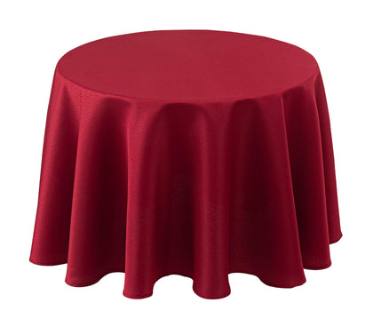 Biscaynebay Christmas Textured Fabric Round Tablecloths 70