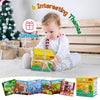 Dr.Rapeti Soft Cloth Books Baby Books Bath Books 6-Pack for Baby Infant Toddler Kids Crinkle Squeaky Washable Chewable Non-Toxic Early Educational Giftable