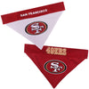 Pets First NFL DOG BANDANA - SAN FRANCISCO 49ERS REVERSIBLE PET BANDANA. 2 Sided Sports Bandana with a PREMIUM Embroidery TEAM LOGO, Small/Medium. - 2 Sizes & 32 NFL Teams available (SAN-3217-S-M)