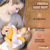 New Baby Bottle Holder, Adjustable Nursing Pillow Support, Newborn Essentials, Infant Bottle Feeding, Baby Essentials, Hands Free Bottle Holder for Baby, Bottle Propper for Baby (Shiba)