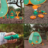 FUN LITTLE TOYS Pop Up Tent with Kids Camping Gear Set, Kids Play Tent Outdoor Toys Camping Tools Set for Kids