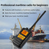 Retevis RM01 Handheld Marine Radio,Marine Two-Way Radios,USB Charging,Floating IP67 Waterproof,NOAA Weather Alert,Ship to Shore Radio for Boats(1 Pack)