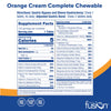 Bariatric Fusion Orange Cream Flavored Complete Chewable Bariatric Multivitamin with Iron for Bariatric Surgery Patients Including Gastric Bypass and Sleeve Gastrectomy - 120 Tablets