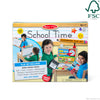 Melissa & Doug School Time! Classroom Play Set Game - Be Teacher or Student Play School Pretend Teacher Activity Set Ages 4+ - FSC-Certified Materials