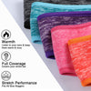 Syhood 8-Piece Fleece Headband Ear Warmers with Buttons - Stretchy Winter Running Sweatbands for Women and Men - Vivid Colors
