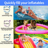 River Tube Inflatable Pump, Portable Quick-Fill Air Pump with 2 Nozzles