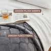 L'AGRATY Sherpa Throw Blanket - Plush Blanket for Bed - 50