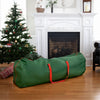 Rolling Tree Storage Bag - Storage for 9-Foot Artificial Christmas Holiday Tree. Zippered Bag, Carry Handles and Wheels for Easy Transport. Protects Against Dust, Insects, and Moisture. (GREEN)