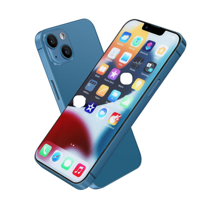 Mearar Dummy Fake Prop Phone Compatible with Apple iPhone 13 Mini Non-Working Store Display Phones Kids Pretend Play Phone That Look Real (for 13 Mini Blue Colorscreen)